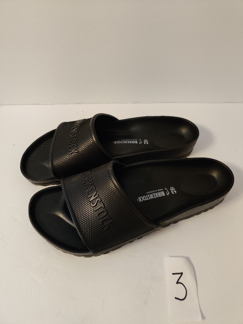 Men Birkenstock Slide Sandals Black 43 US 10